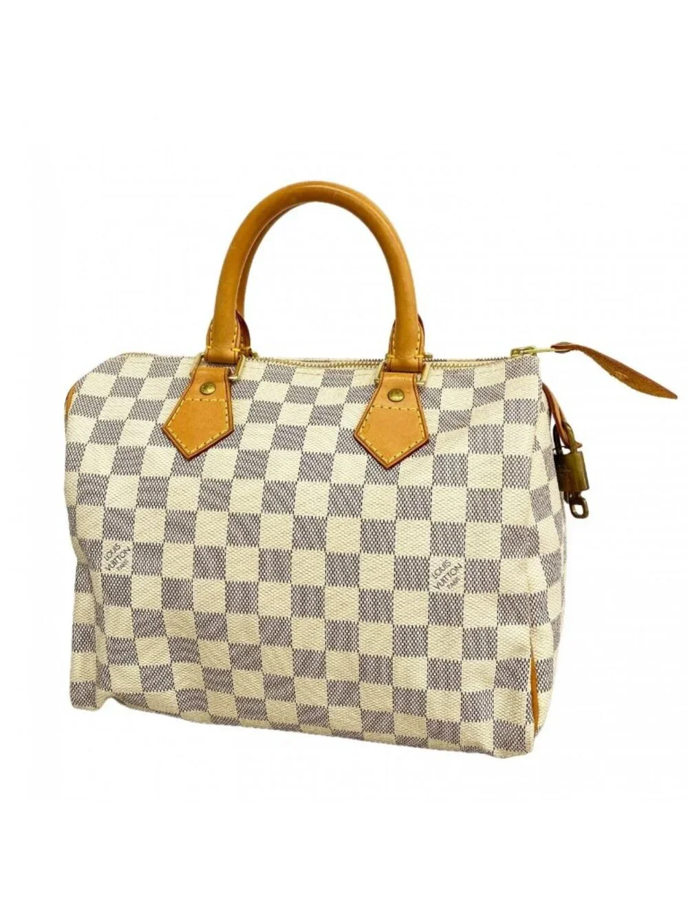 Louis Vuitton Handbag Damier Azur Speedy 25 White